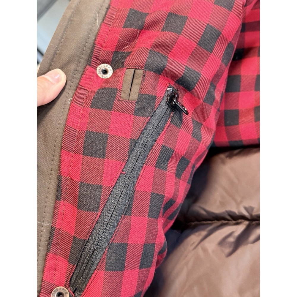 Authentic Woolrich Men's Dark Wood Langhorne Parka Jacket 550 Fill Down 16106 - Picture 7 of 11